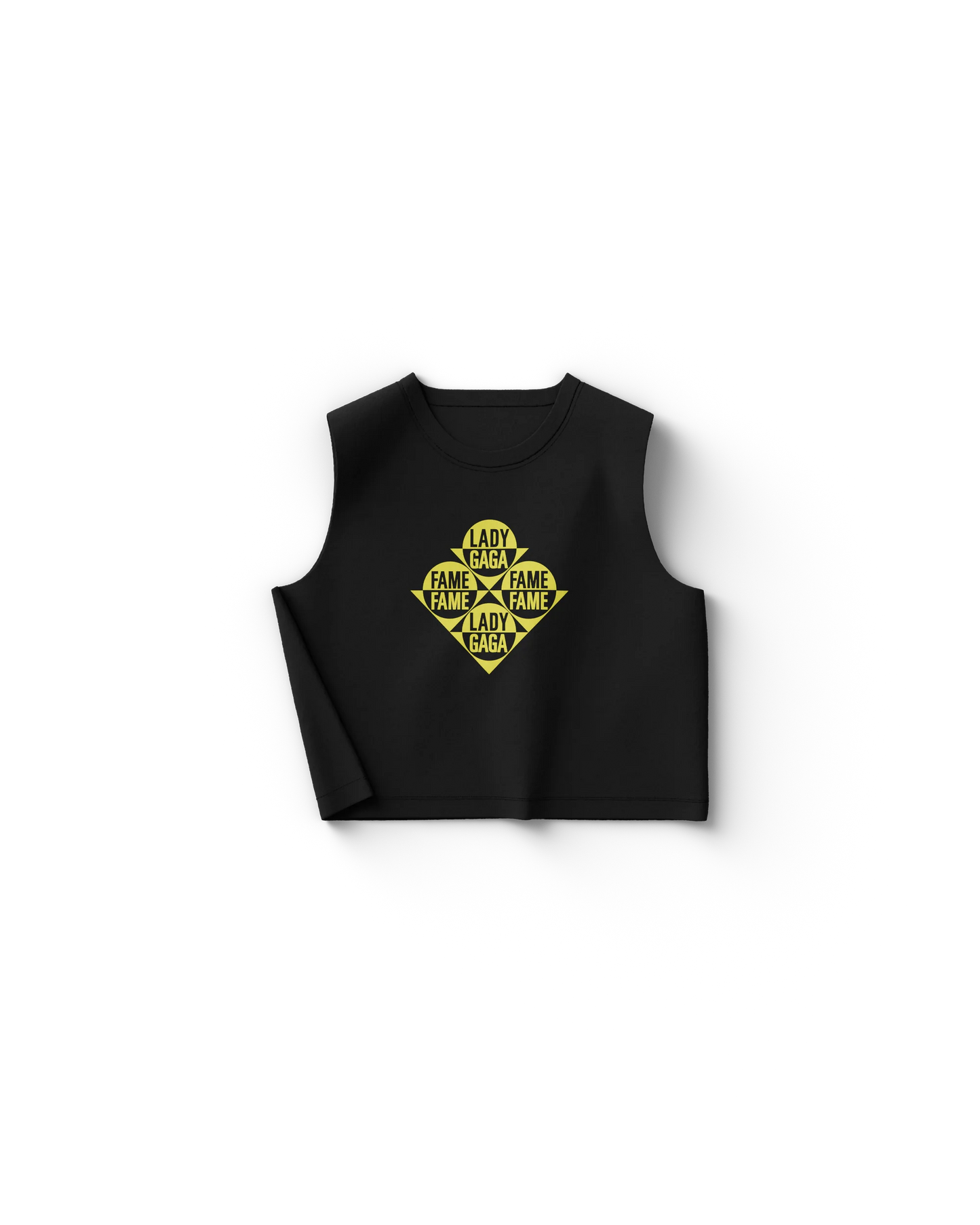 Lady Gaga The Fame Black Cropped Tank – Official Store