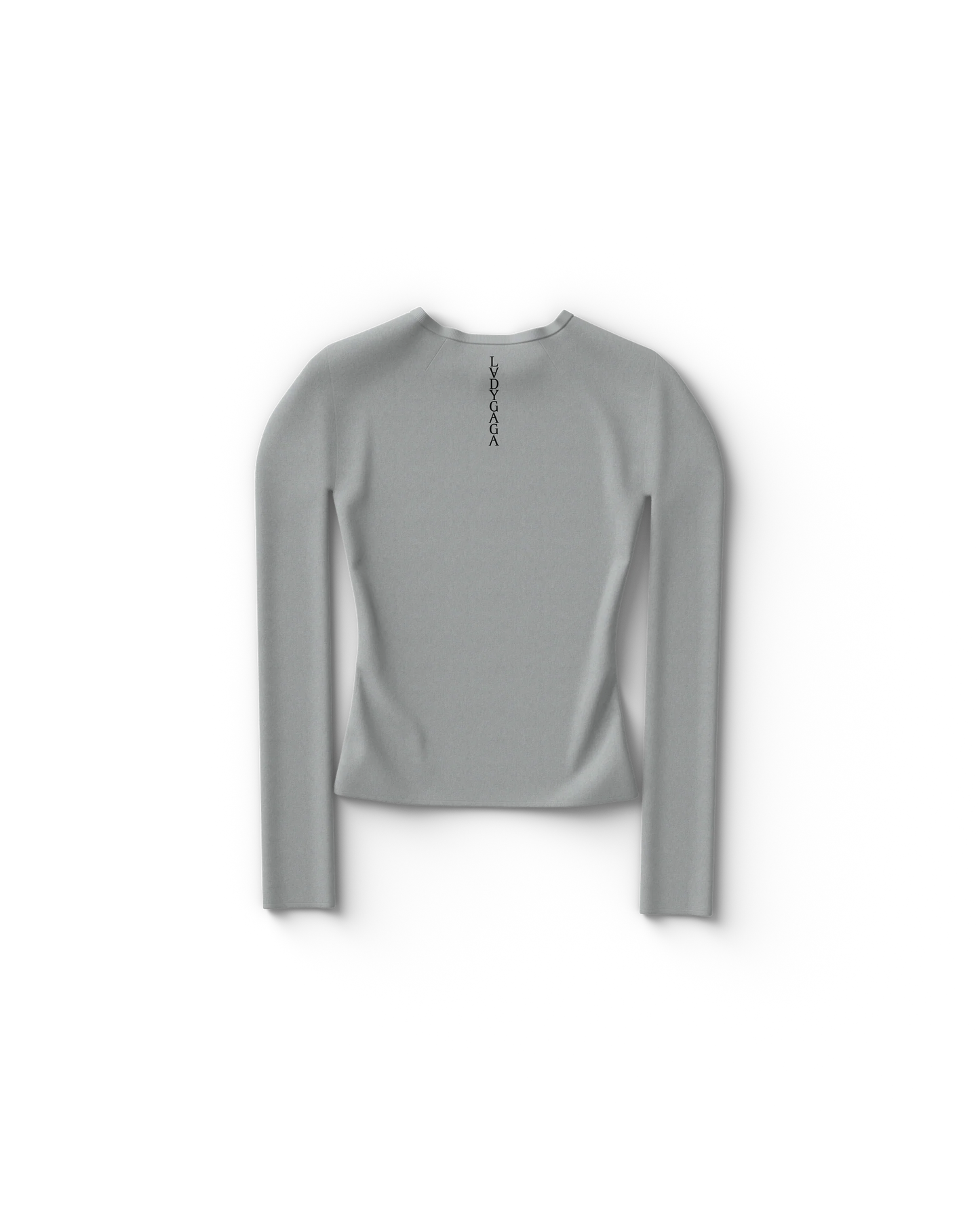 Lady Gaga Gray Reflection Fitted Longsleeve T-Shirt – Official Store