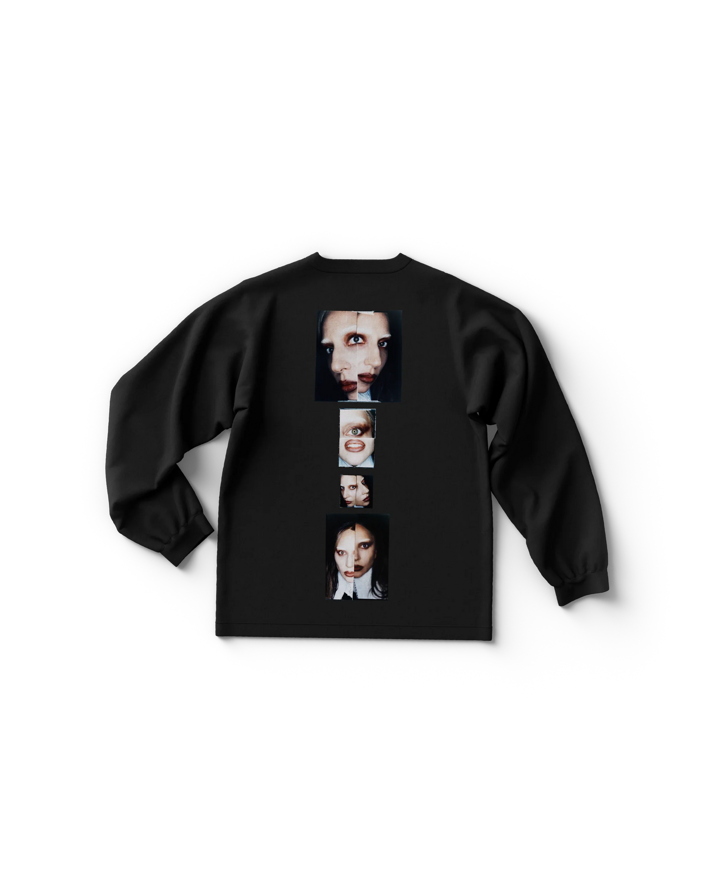 Lady Gaga Stacked Photo Longsleeve T-Shirt – Official Merch