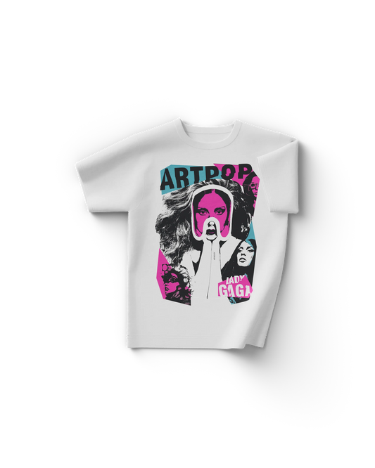 Lady Gaga ARTPOP Collage White T-Shirt – Official Merch
