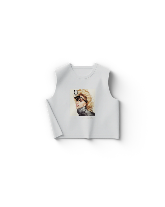 Lady Gaga ARTPOP Glasses Portrait Crop Tank Top – Official Store