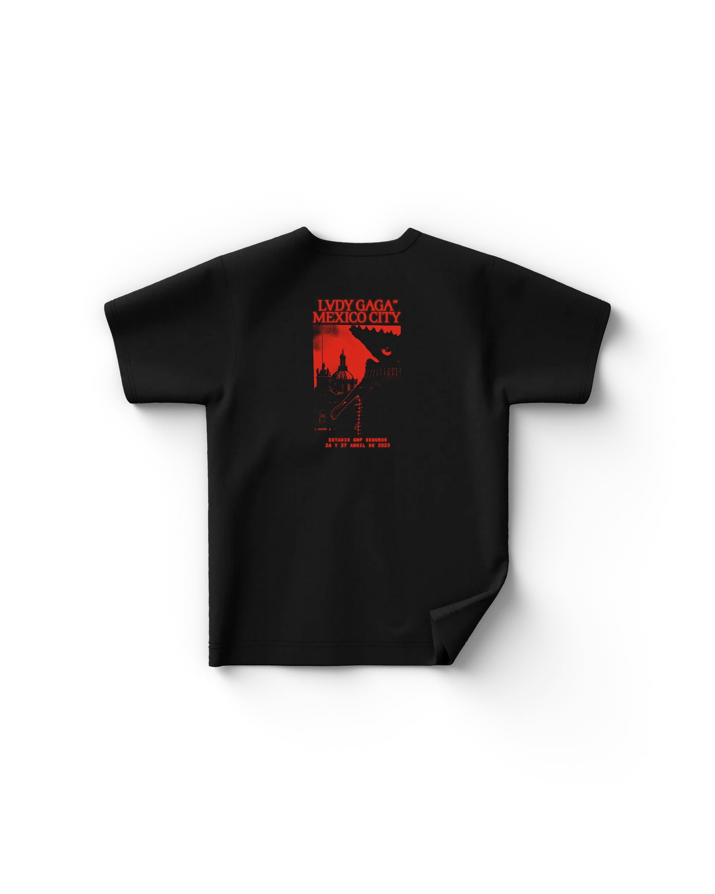 Lady Gaga Black CDMX Contrast T-Shirt – Official Merch