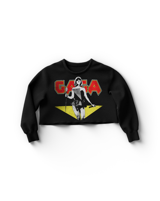 Lady Gaga Metal Cropped Crewneck – Official Merch