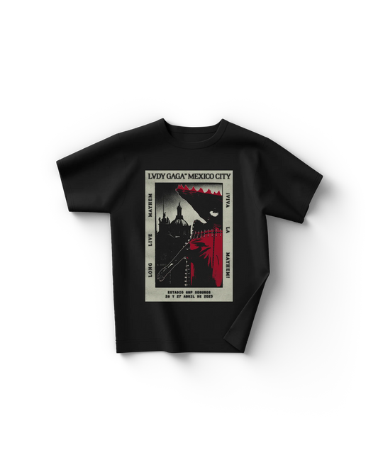 Lady Gaga Black CDMX Poster T-Shirt – Official Store